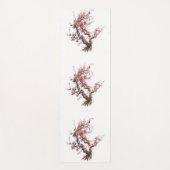 Roze Waterverf van de Japanse Sakura Cherry Blosso Yogamat (Voorkant)
