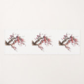 Roze Waterverf van de Japanse Sakura Cherry Blosso Yogamat (Voorkant (horizontaal))