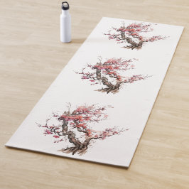 Roze Waterverf van de Japanse Sakura Cherry Blosso Yogamat