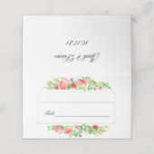 Roze Waterverf van de tuin Rose Bouquet Plaatskaartje (Buitenkant ongevouwen)