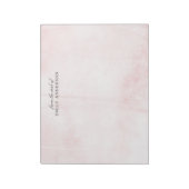 Roze Waterverf van het bureau van gepersonaliseerd Notitieblok (Linkerzijde)