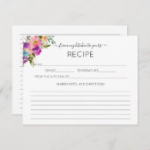 Roze Waterverf van mijn keuken naar jouw recept Informatiekaartje (Voorkant / Achterkant)