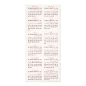 Roze Waterverf van Real Estate 2022 Agenda Reclamekaart (Achterkant)