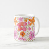 Roze Waterverf ventilator Koffiemok (Voorkant rechts)