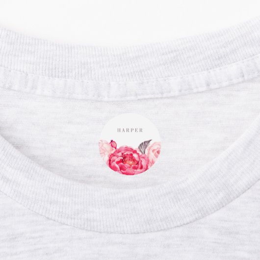 Roze Waterverf ventilator Labels (Aangebracht)