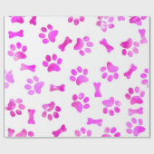 Roze Waterverf Verf Dagen Cadeaupapier (Vlak)