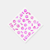 Roze Waterverf Verf Dagen Servet (Hoek)