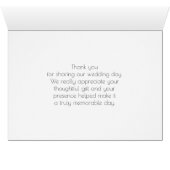 Roze Waterverf Verf Splatter Weddenschap Bedankt (Binenzijde Horizontaal (Onderkant))