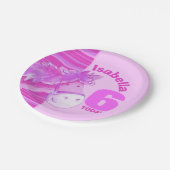 Roze waterverf verjaardagsfeestje bord (Gekanteld)