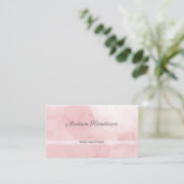 Roze Waterverf verpleegkundige Visitekaartjes (Staand voorkant)