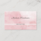 Roze Waterverf verpleegkundige Visitekaartjes (Voorkant)