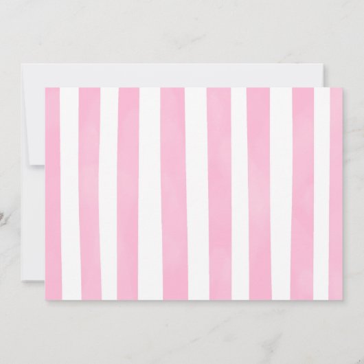 Roze Waterverf Vlinder Fotouitnodiging Kaart (Achterkant)