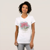 Roze Waterverf Vloerliefde T-shirt (Voorkant volledig)