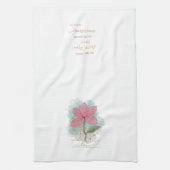 Roze Waterverf Vloerliefdeskeukenhanddoeken Theedoek (Verticaal)