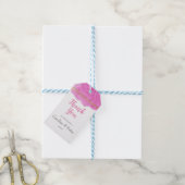 Roze Waterverf voor Hartelijk dank Gift Labels Cadeaulabel (Met Touw)