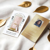 Roze Waterverf Vooraan Deeg Real Estate Agent Visitekaartje