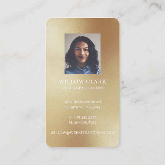 Roze Waterverf Vooraan Real Estate Agent Busin Visitekaartje (Achterkant)