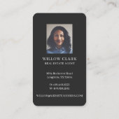 Roze Waterverf Vooraan Real Estate Agent Visitekaartje (Achterkant)