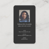 Roze Waterverf Voorste deur Grote Echte voorraad Visitekaartje (Achterkant)