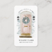 Roze Waterverf Voorste deur Grote Foto & Logo Visitekaartje (Voorkant)