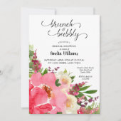 Roze Waterverf Vrijgezellenfeest Kaart (Voorkant)