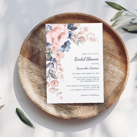 Roze Waterverf Vrijgezellenfeest Kaart