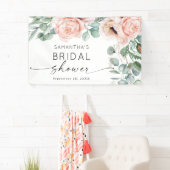 Roze Waterverf Vrijgezellenfeest Spandoek (Insitu)