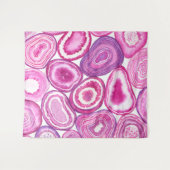 Roze waterverf wandkleed (Voorkant (horizontaal))