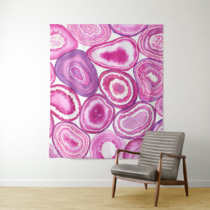 Roze waterverf wandkleed