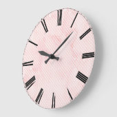 Roze Waterverf wandklok (Hoek)