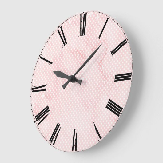 Roze Waterverf wandklok (Hoek)