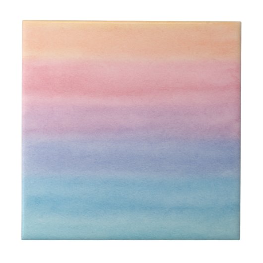 Roze Waterverf Wash Gradient Keuken Badkamer Tegeltje (Voorkant)