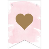 Roze Waterverf Welkomstpagina's die vlaggen bundel Vlaggetjes (Tweede vlag)