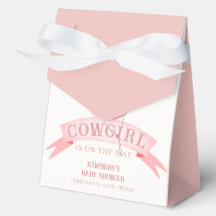 Roze Waterverf Western Cowgirl Pet Baby shower