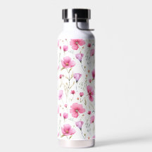 Roze Waterverf Wildbloem 