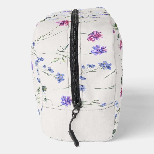 Roze Waterverf Wildbloemen Bloemen Bloemen Cosmeti Toilettasje (Rechts)