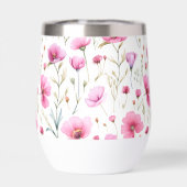 Roze waterverf wilde bloem (Achterkant)