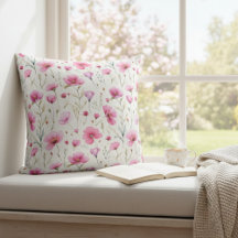 Roze waterverf wilde bloem