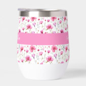 Roze waterverf wilde bloem naam (Rechts)