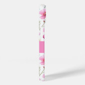 Roze Waterverf Wilde Bloem Naam Case-Mate iPhone Case (Achterkant / Rechts)