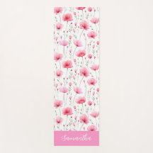 Roze Waterverf Wilde Bloem Naam