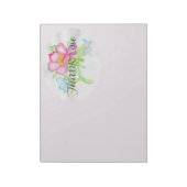 Roze Waterverf Wilde Roos Mini Floral Bouquet TY Notitieblok (Linkerzijde)