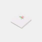 Roze Waterverf Wilde Roos Mini Floral Bouquet TY Post-it® Notes (Schuin)