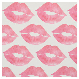 Roze Waterverf ziet er lips uit Stof