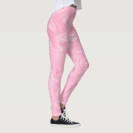 Roze Waterverf zwenken Leggings