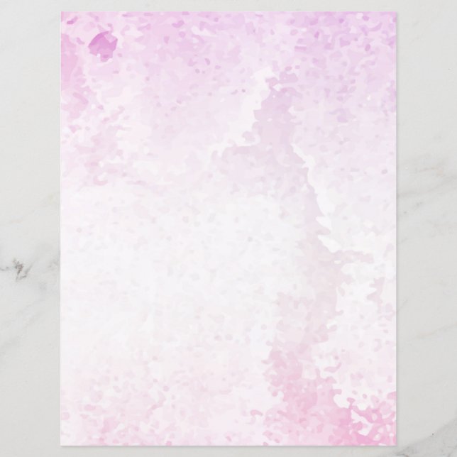 Roze waterverfgradiënt grunge zachte pastel  (Voorkant)
