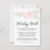 Roze Waterverfrozen Huwelijkswensputkaart Kaart (Voorkant)