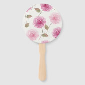 Roze Waterverfrozen Set van Waaiers (Achterkant)