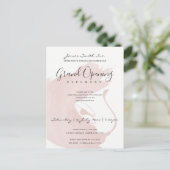 ROZE WATERVERFSTREK OPENINGSCEREMONIE BRIEFKAART (Staand voorkant)