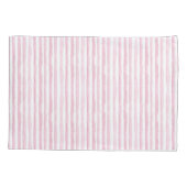 Roze waterverfstrepen kussensloop (Achterkant)